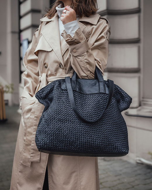 Damska torebka aktówka skórzana - stylowa torba na laptopa i dokumenty dla bizneswoman